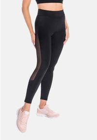 TEYLI - Legginsy na siłownię damskie Teyli Mappy. Kolor: czarny. Materiał: elastan, bawełna. Sport: fitness