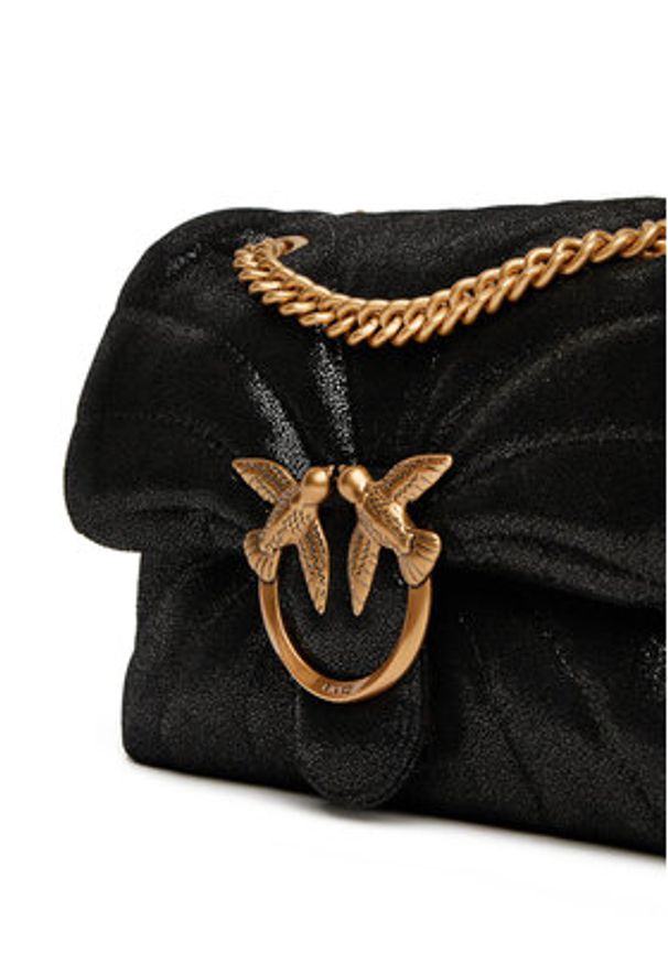 Pinko - PINKO Torebka Love Puff Mini Cl PE 25 PLTT 100039 A27F Czarny. Kolor: czarny. Materiał: skórzane, zamszowe
