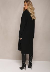 Renee - Czarny Komplet 2-częściowy z Sukienką i Kardiganem Elysara. Kolor: czarny