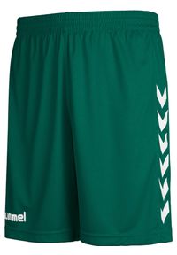 Spodenki sportowe dziecięce Hummel Core Kids Poly Shorts. Kolor: zielony. Styl: sportowy