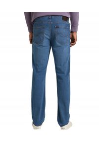 Lee - LEE WEST MĘSKIE SPODNIE JEANSOWE JEANSY MID WASH L70WSQYB 112319711