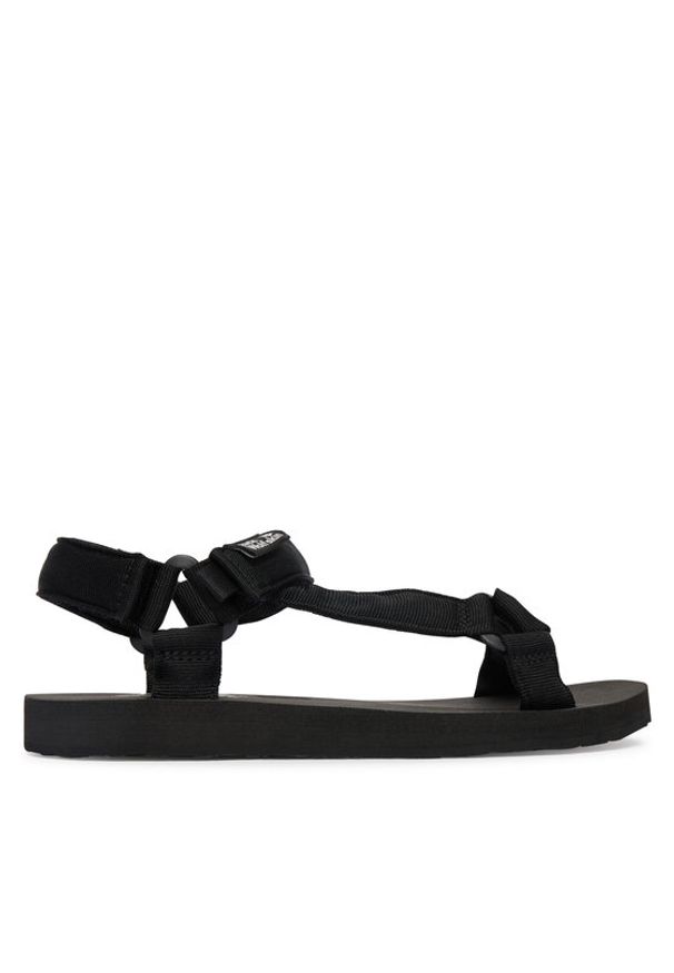 Jack Wolfskin Sandały Taiga A65623 Czarny. Kolor: czarny. Materiał: materiał