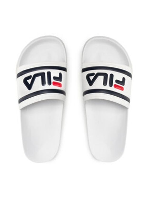 Fila Klapki Morro Bay Teens FFT0028.10004 Biały. Kolor: biały. Materiał: skóra