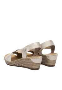 Rieker Sandały CEO-624H6-60 Beżowy. Kolor: beżowy. Materiał: skóra #8