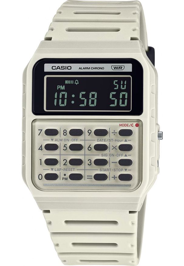Zegarek Casio Zegarek męski Casio CA-53WB-8BEF beżowy. Kolor: beżowy
