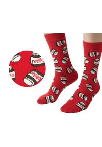 His Story - Skarpetki Bawełniane - Tematyczne - Czerwone, Nutella. Kolor: czerwony. Materiał: elastan, bawełna, poliamid #5