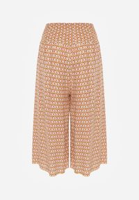 Born2be - Żółto-Pomarańczowe Wiskozowe Spodnie z Szerokimi Nogawkami i Gumką w Pasie Athulia. Kolor: żółty. Materiał: wiskoza. Sezon: wiosna, lato #8