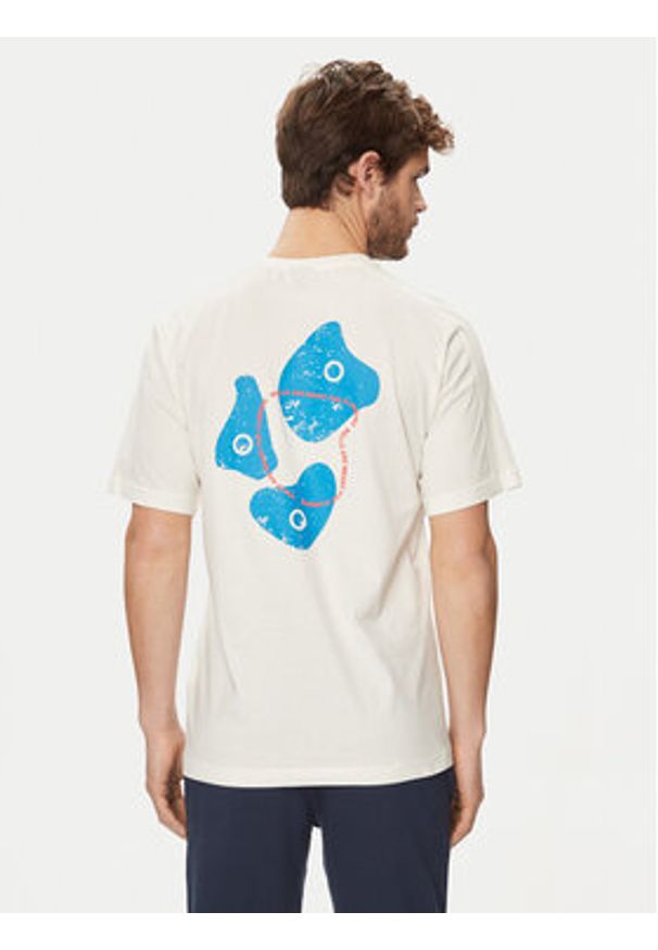 The North Face T-Shirt NF0A880R Écru Regular Fit. Materiał: bawełna