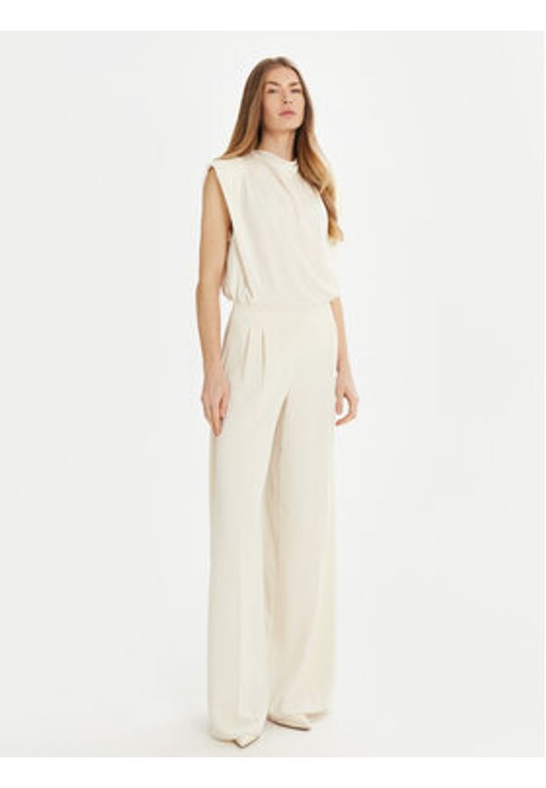 Marella Bluzka Armanda 2513161023 Écru Regular Fit. Materiał: syntetyk
