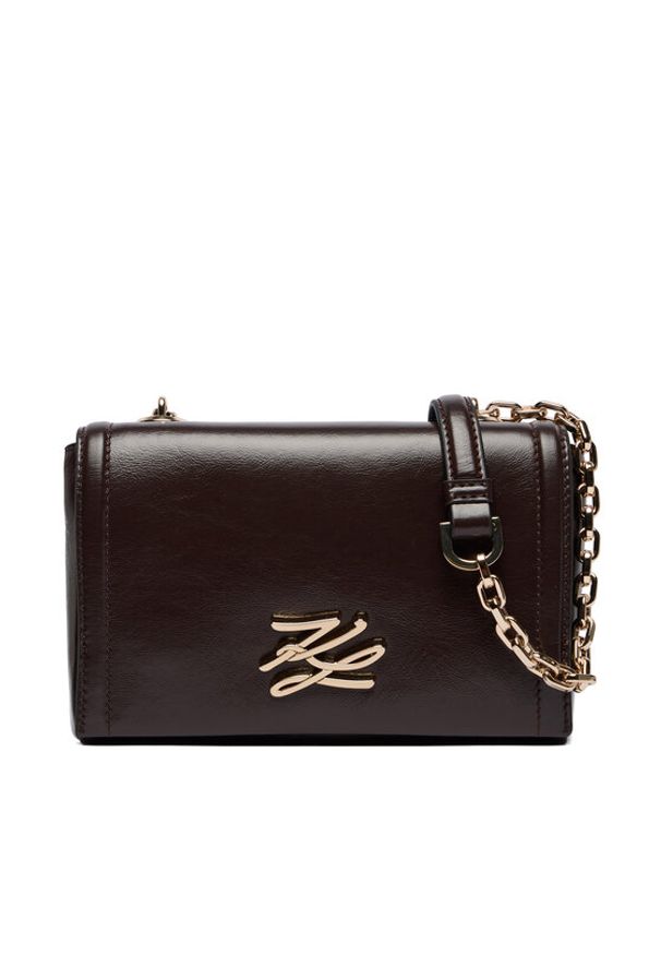 Karl Lagerfeld - KARL LAGERFELD Torebka A4W30106 Brązowy. Kolor: brązowy. Materiał: skórzane