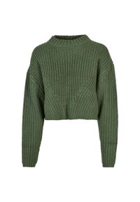 Urban Classics - Oversizowa Bluza Damska Z Szerokimi Rękawami. Kolor: zielony #1