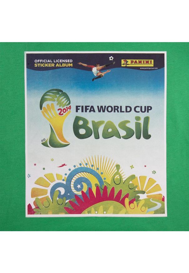 COPA FOOTBALL - Koszulka dla dorosłych - Panini FIFA Mistrzostwa Świata Brazylia 2014 - Zielona. Kolor: zielony. Sport: piłka nożna