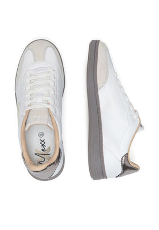 MEXX Sneakersy MI001009943W Biały. Kolor: biały. Materiał: skóra