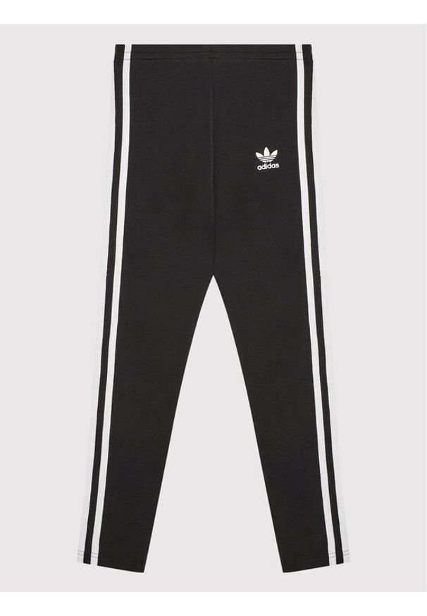 Adidas - adidas Legginsy adicolor HD2025 Czarny Slim Fit. Kolor: czarny. Materiał: bawełna