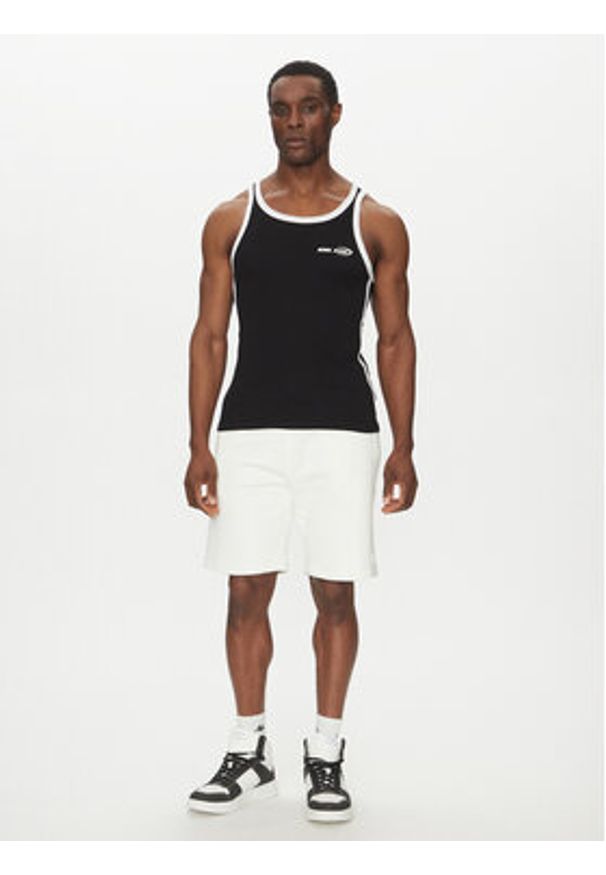 Karl Kani Tank top Ellipse 60310051 Czarny Slim Fit. Kolor: czarny. Materiał: bawełna