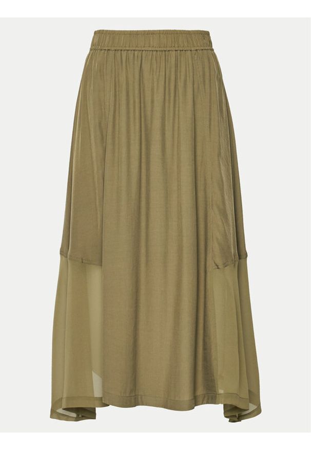 DKNY Spódnica trapezowa P4DN8X10 Zielony Regular Fit. Kolor: zielony. Materiał: syntetyk