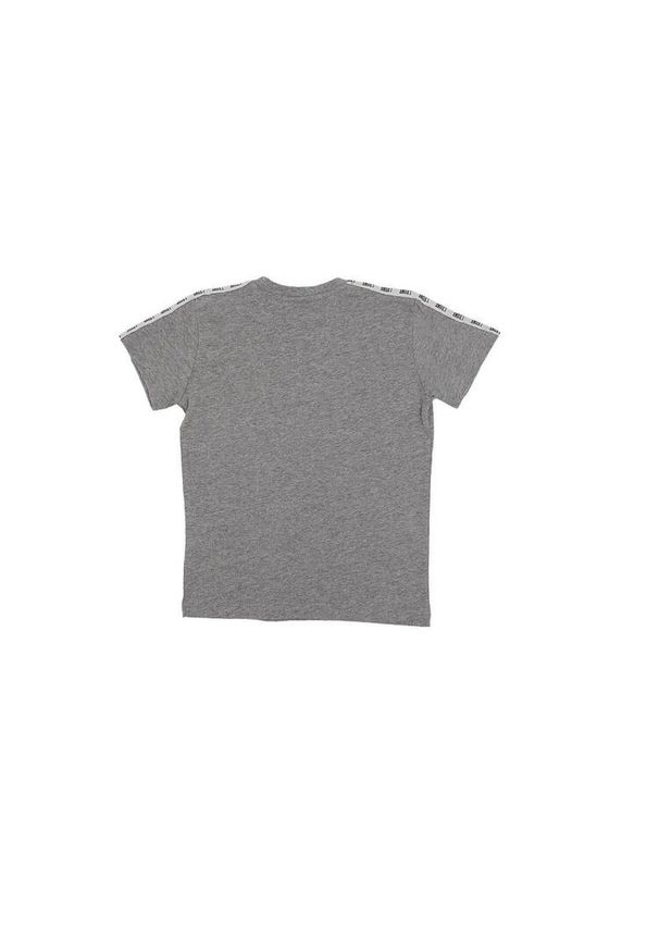 LEONE 1947 APPAREL - T-shirt dziecięcy z krótkim rękawem i opaską New Tape. Kolor: szary. Długość rękawa: krótki rękaw. Długość: krótkie. Sport: joga i pilates