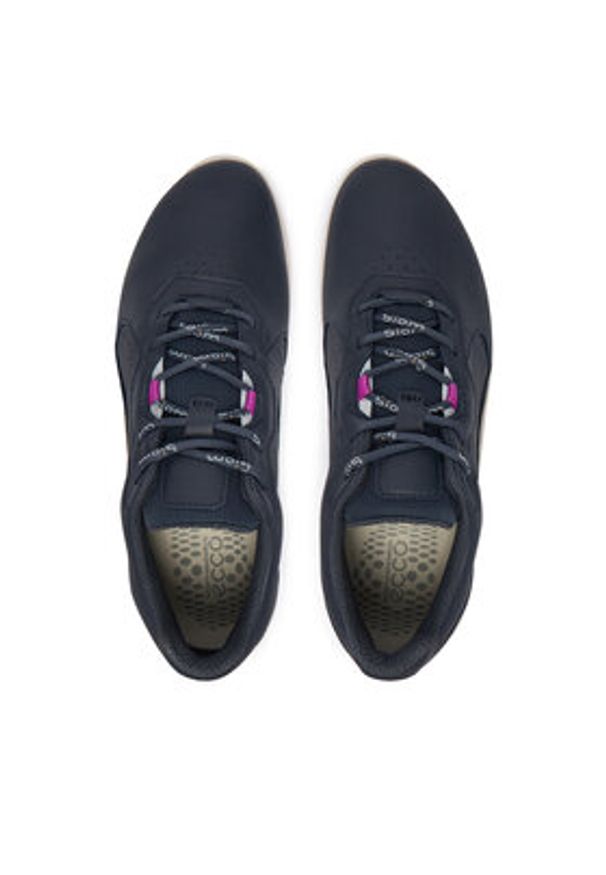 ecco - ECCO Sneakersy Biom Energi Lea 85080301038 Granatowy. Kolor: niebieski. Materiał: skóra