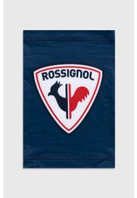 Rossignol komin kolor czarny z nadrukiem. Kolor: niebieski. Materiał: skóra, materiał. Wzór: nadruk