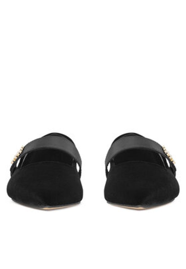 Nine West Baleriny 8168-1 Czarny. Kolor: czarny. Materiał: materiał