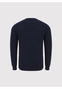 Pako Lorente - PAKO LORENTE – Granatowy bawełniany sweter z kaszmirem. Okazja: na co dzień. Kolor: szary, niebieski. Materiał: kaszmir, bawełna. Sezon: jesień. Styl: casual #8