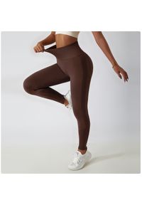 Intica - Legginsy treningowe modelujące sylwetkę z wysokim stanem Gulli. Stan: podwyższony. Kolor: niebieski. Materiał: tkanina. Sport: fitness #8