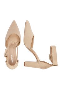 Jenny - JENNY Czółenka CEO-LH230312-5 Beżowy. Kolor: beżowy. Materiał: materiał #6
