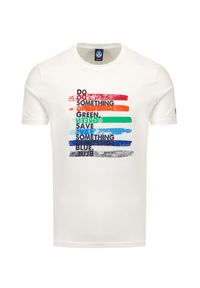 North Sails - T-shirt NORTH SAILS S/S W/GRAPHIC. Materiał: bawełna, prążkowany. Wzór: nadruk, kolorowy, aplikacja #1