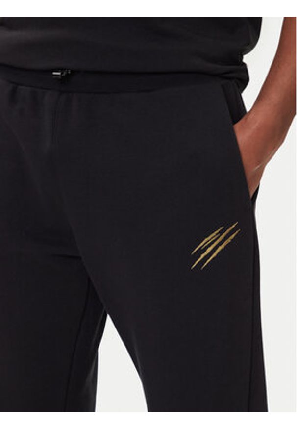 Plein Sport Spodnie dresowe PAEC MJT2607 STE003N Czarny Regular Fit. Kolor: czarny. Materiał: bawełna