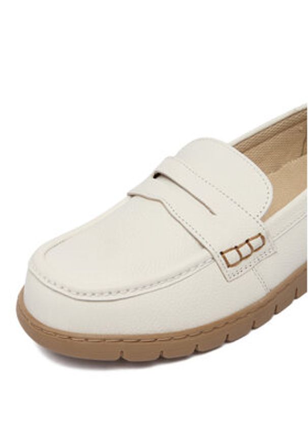 Go Soft Półbuty CEO-WI23-GHANA-15 Écru. Materiał: skóra