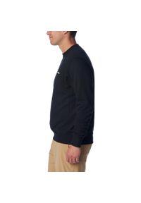 columbia - Bluza dresowa sportowa męska Marble Canyon French Terry Crew. Kolor: czarny. Materiał: poliester, bawełna. Sport: bieganie