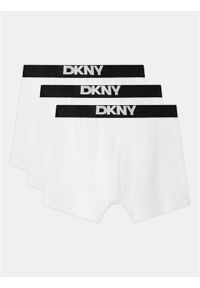 DKNY Komplet 3 par bokserek NEW YORK Biały. Kolor: biały. Materiał: bawełna