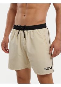 BOSS Szorty kąpielowe Starfish 50514429 Beżowy Regular Fit. Kolor: beżowy. Materiał: syntetyk #1