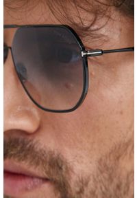 Tom Ford okulary przeciwsłoneczne męskie kolor czarny. Kolor: czarny #4