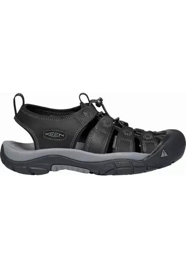 keen - Buty trekkingowe męskie Keen Newport. Kolor: czerwony, czarny. Materiał: materiał, skóra, syntetyk
