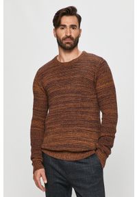 Tailored & Originals - Sweter. Okazja: na co dzień. Kolor: brązowy. Materiał: materiał. Długość rękawa: długi rękaw. Długość: długie. Styl: casual #1