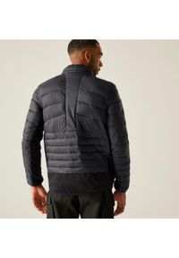 Regatta - Kurtka męska hybrydowa Leedre. Kolor: brązowy, szary, wielokolorowy. Materiał: puch, syntetyk. Sport: turystyka piesza #2