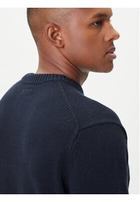 Guess Jeans Sweter M4BR31 Z3HM1 Granatowy Regular Fit. Kolor: niebieski. Materiał: bawełna #5