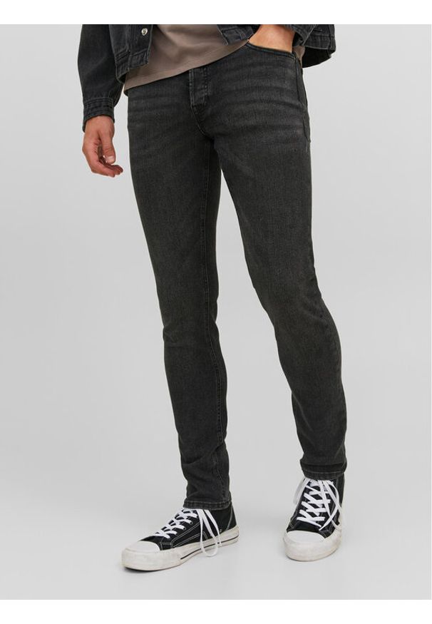 Jack & Jones Jeansy Glenn 12237350 Czarny Slim Fit. Kolor: czarny