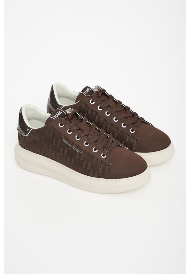 Karl Lagerfeld - Sneakersy męskie skórzane KARL LAGERFELD. Materiał: skóra