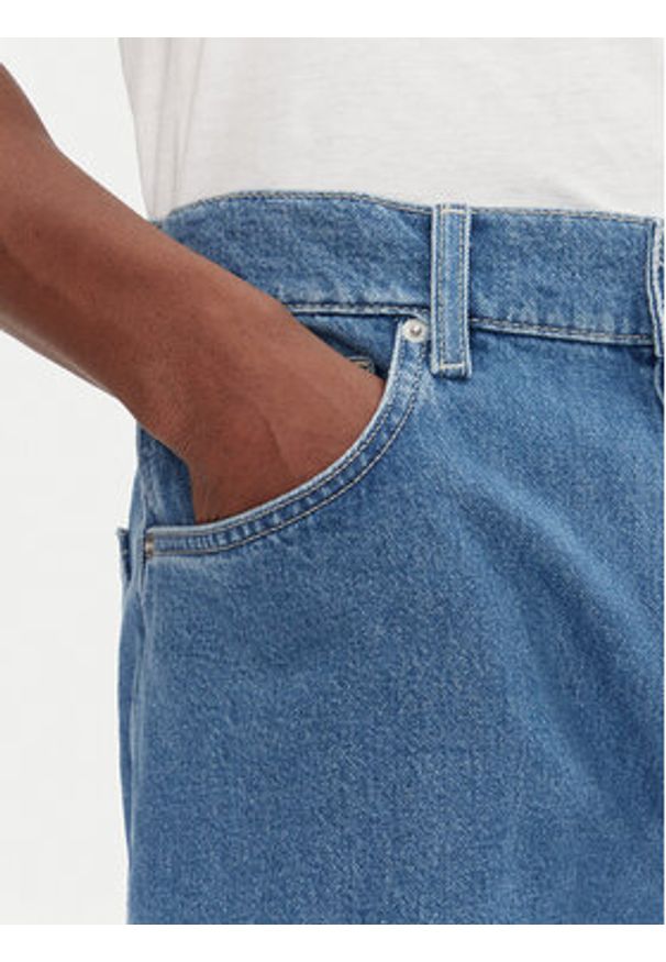 Pepe Jeans Szorty jeansowe PM801176 Niebieski Loose Fit. Kolor: niebieski. Materiał: bawełna