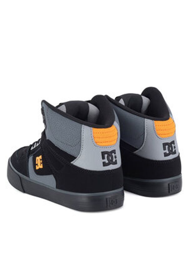 DC Sneakersy PURE HIGH-TOP WC ADYS400043-XKNS Czarny. Kolor: czarny. Materiał: skóra