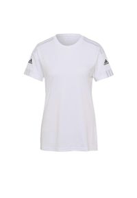 Adidas - Koszulka damska adidas Squadra 21 Jersey. Kolor: biały, wielokolorowy, czarny. Materiał: jersey