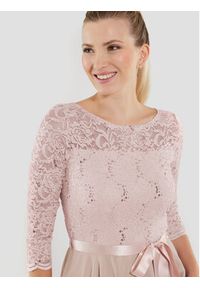 Swing Sukienka koktajlowa 77761210 Różowy Regular Fit. Kolor: różowy. Materiał: syntetyk. Styl: wizytowy #3