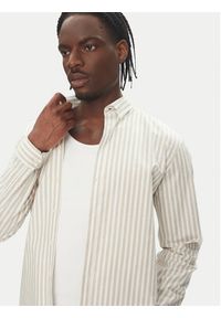 Lindbergh Koszula 30-203536B Beżowy Regular Fit. Kolor: beżowy. Materiał: bawełna