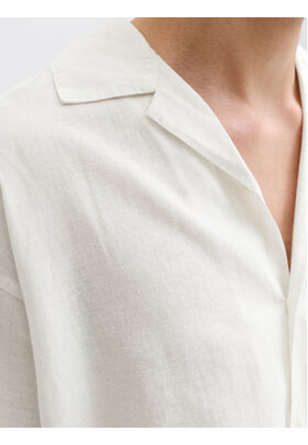 Jack & Jones Koszula Breeze 12288594 Biały Relaxed Fit. Kolor: biały. Materiał: bawełna
