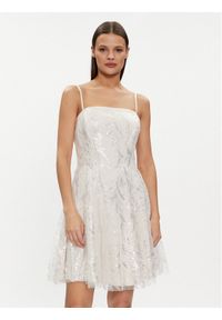Rinascimento Sukienka koktajlowa CFC0117811003 Écru A-Line Fit. Materiał: syntetyk. Styl: wizytowy #1
