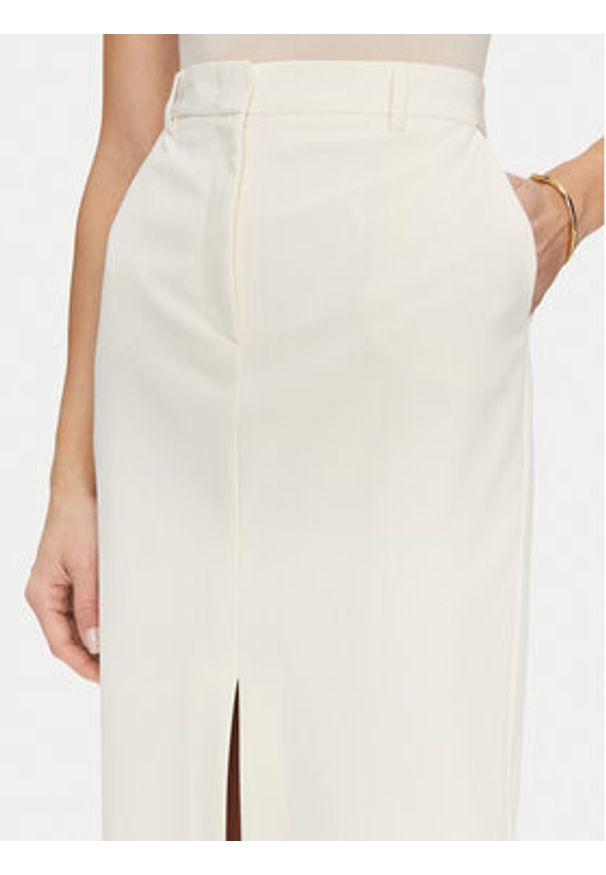 SIMONA CORSELLINI - Simona Corsellini Spódnica ołówkowa P25CPGO01501 Beżowy Slim Fit. Kolor: beżowy. Materiał: syntetyk