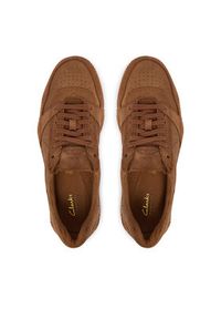 Clarks Sneakersy Sharpham Lace 26327297 Brązowy. Kolor: brązowy. Materiał: skóra, zamsz #2