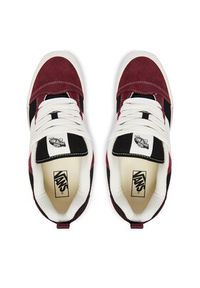 Vans Tenisówki Knu Skool VN000D2202Y1 Bordowy. Kolor: czerwony. Materiał: skóra, zamsz #5